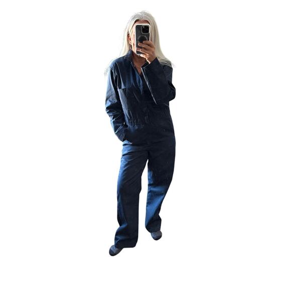 Red Kap Blue Utility Coveralls Size 38 RG, Navy, EUC - Picture 4 of 4